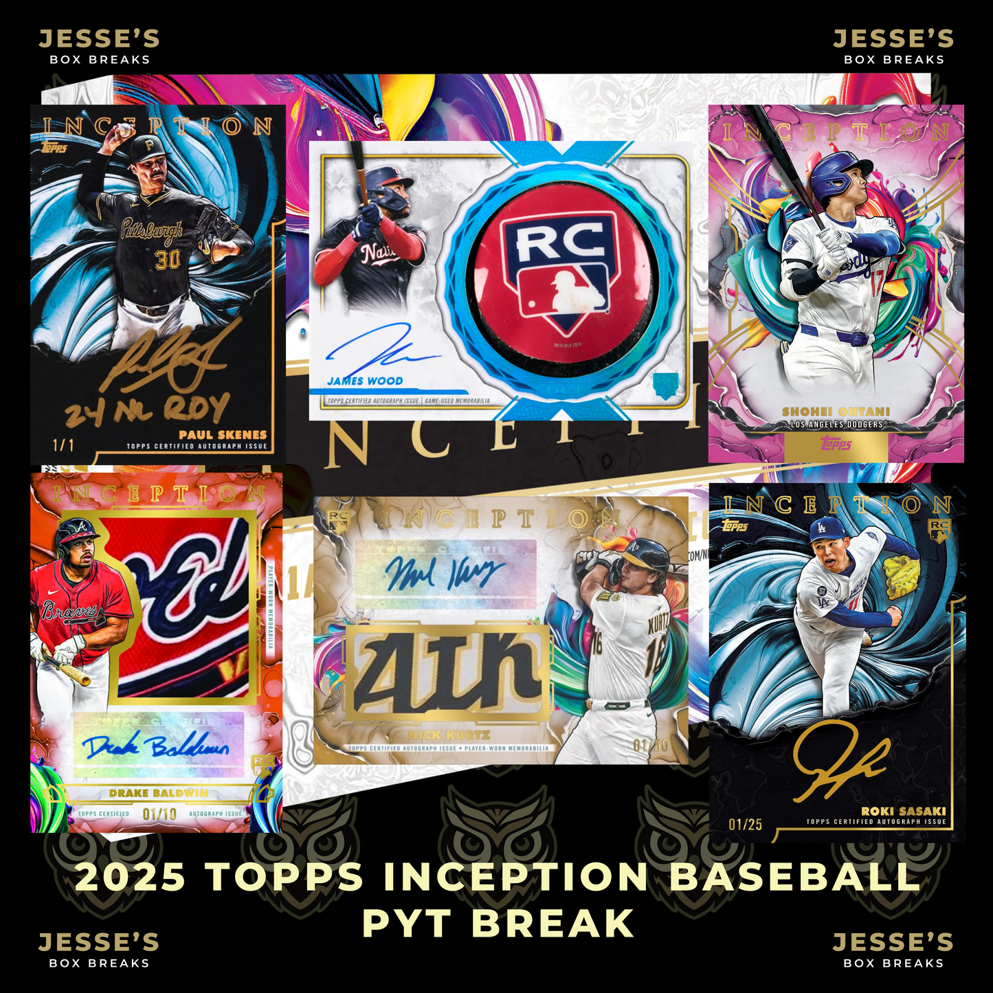 2025 Topps Inception Baseball PYT Break - Break #2482