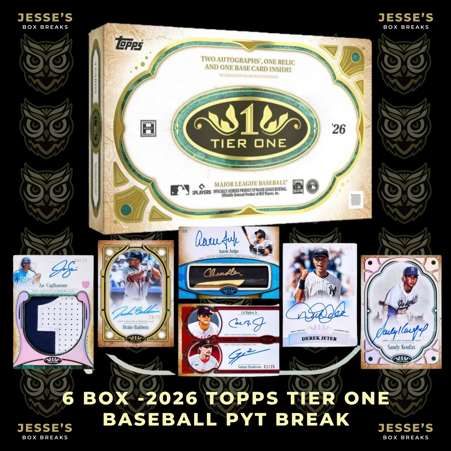2026 Topps Tier One Baseball PYT Break - Break #2488